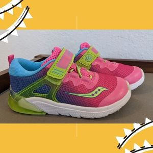 Little Kids Saucony Flash Glow Sneakers Size 8.5M